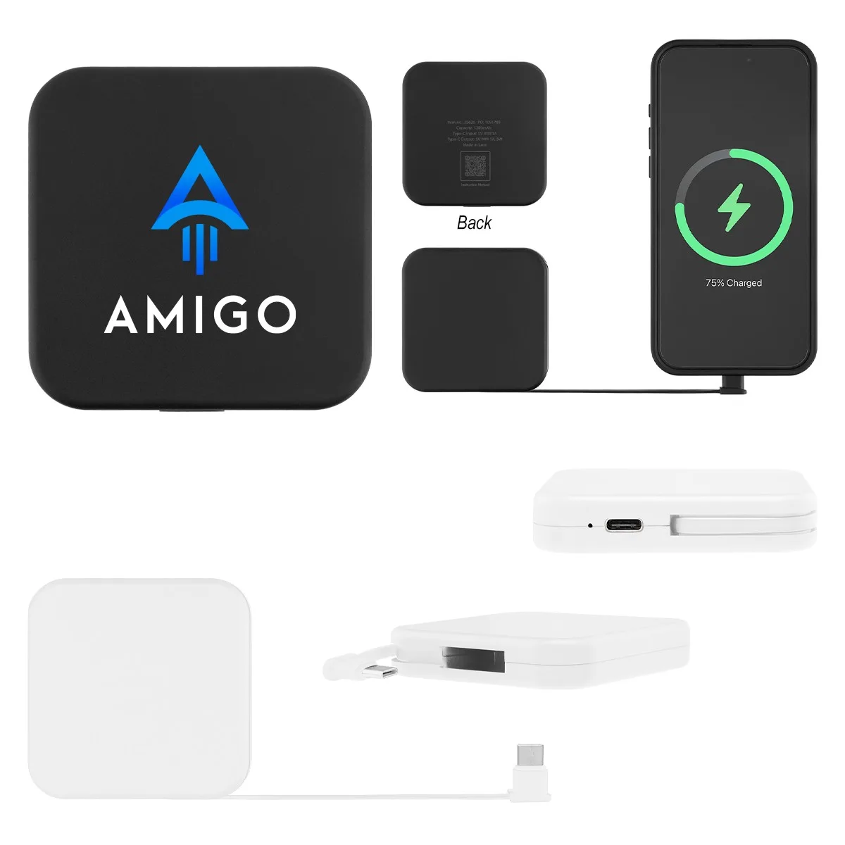 1,200 Mah Mini Rabs Power Bank view 2