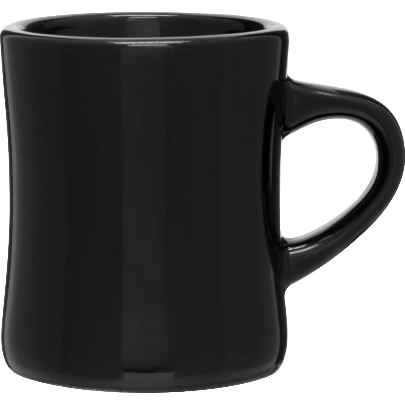 10 oz Diner Ceramic Mug (Black) view 2