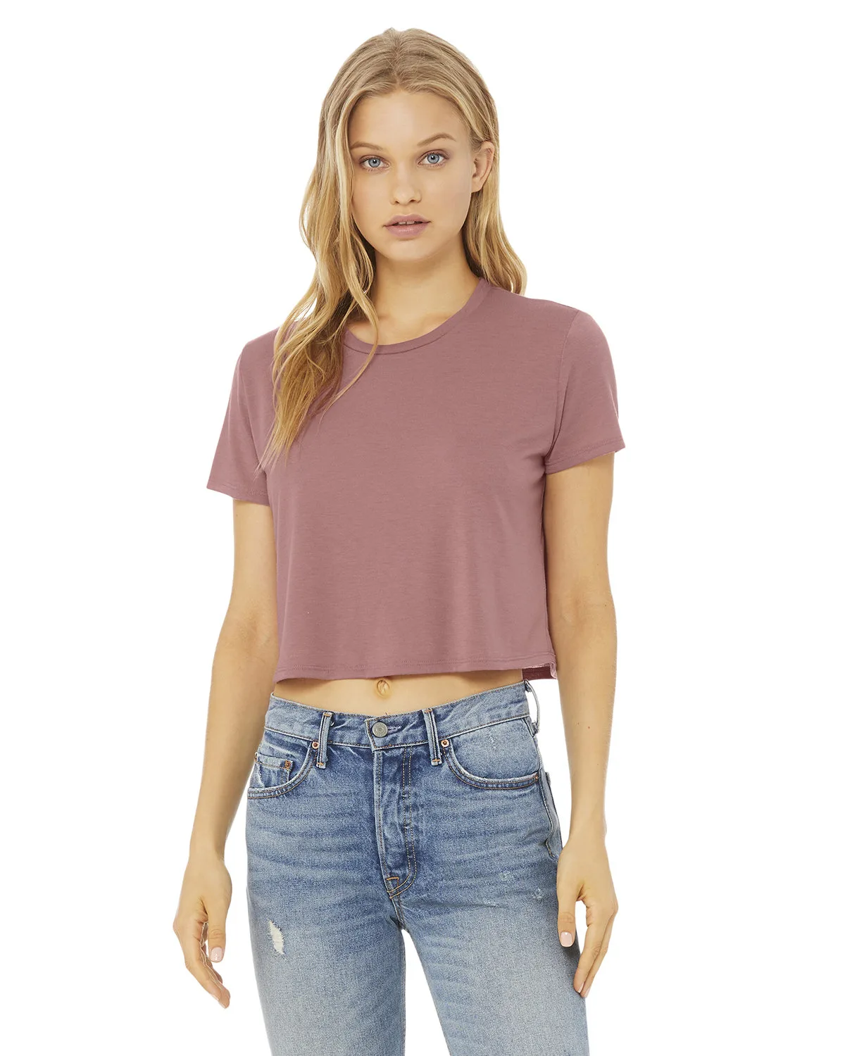 BELLA+CANVAS Ladies' Flowy Cropped T-Shirt view 7