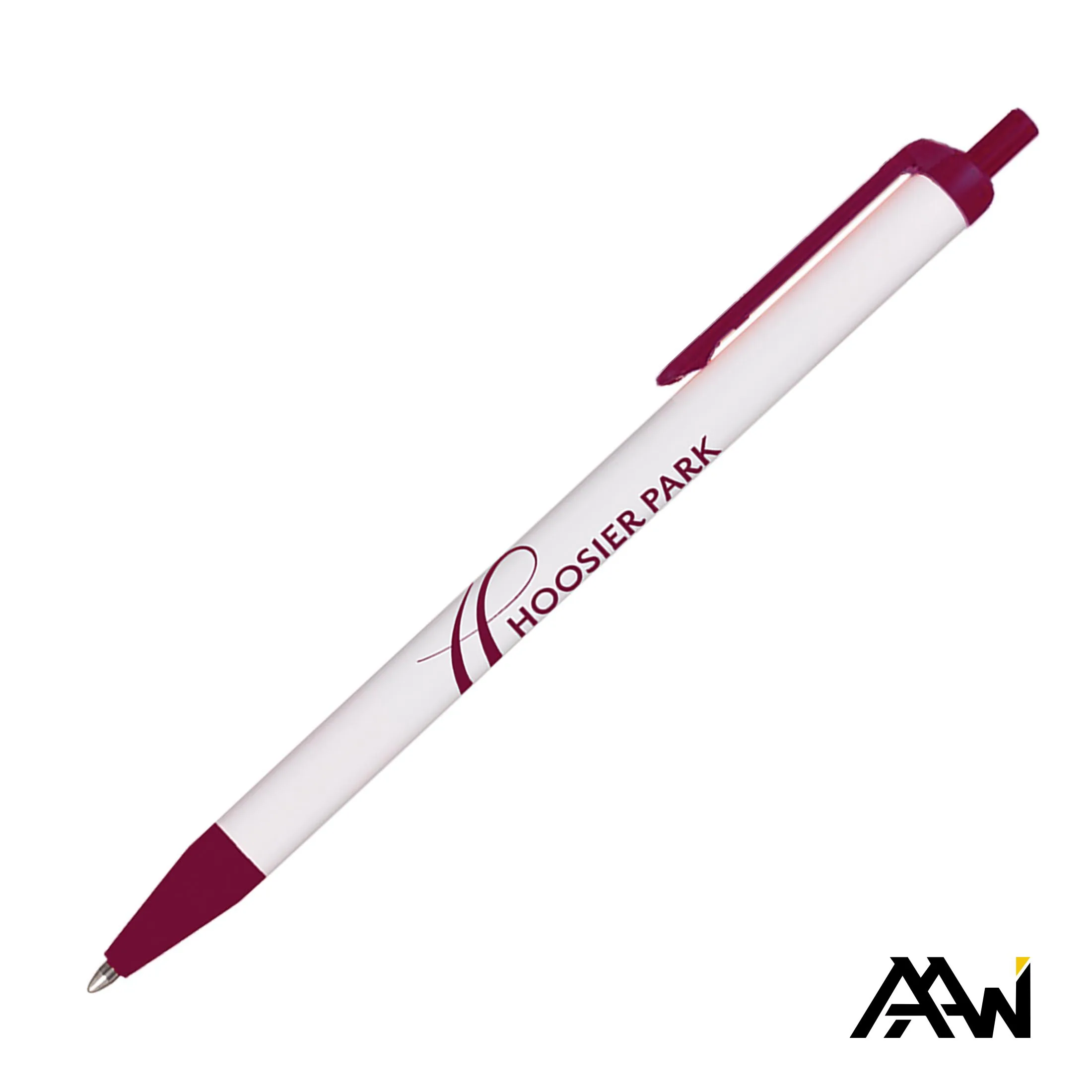 White / Matte Maroon