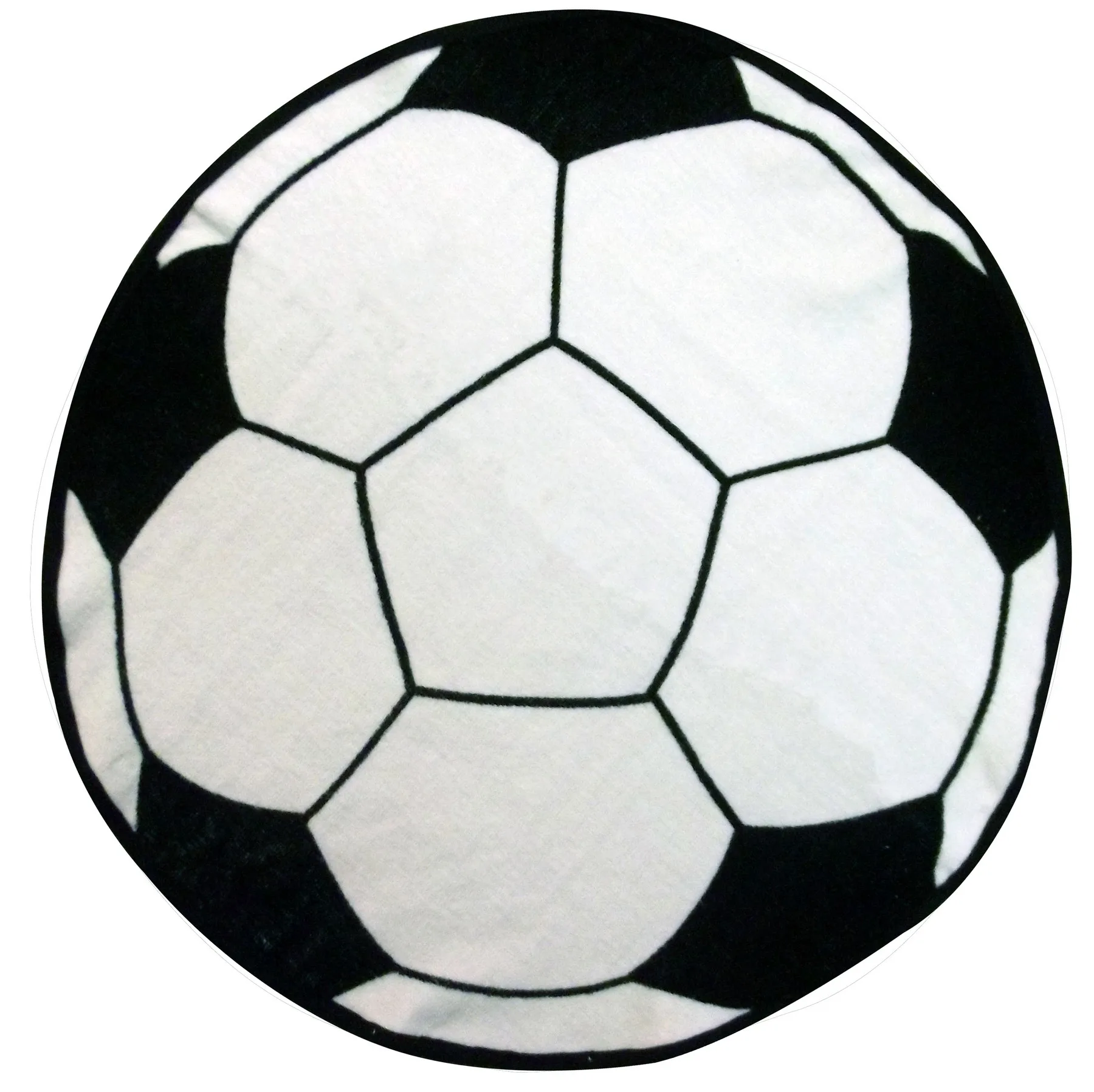 Fiber Reactive Soccer Ball Shaped Sport Towel (Screen Print) view 2