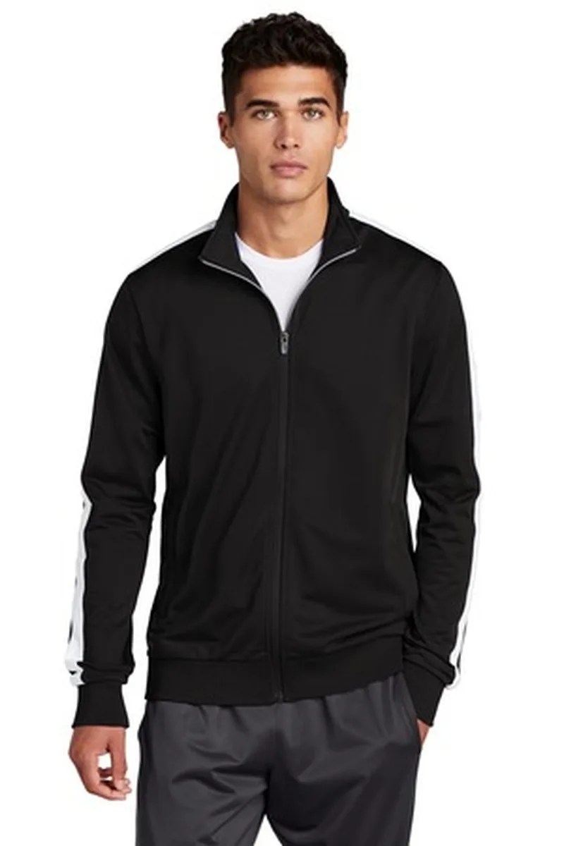 Sport-Tek ® Tricot Sleeve Stripe Track Jacket.