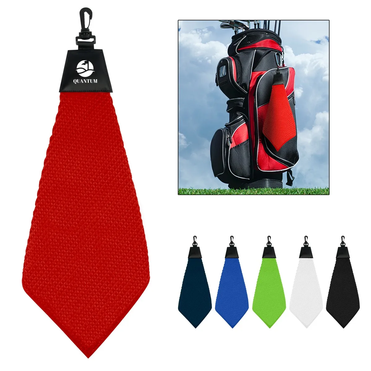 Grip Dry Waffle Golf Towel view 2