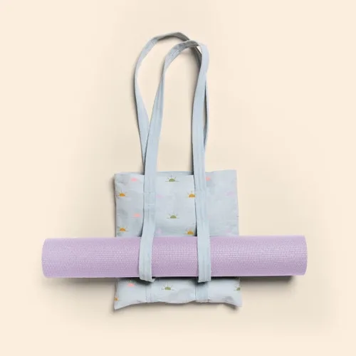 Main Squeeze Canvas/Denim Yoga Tote view 2