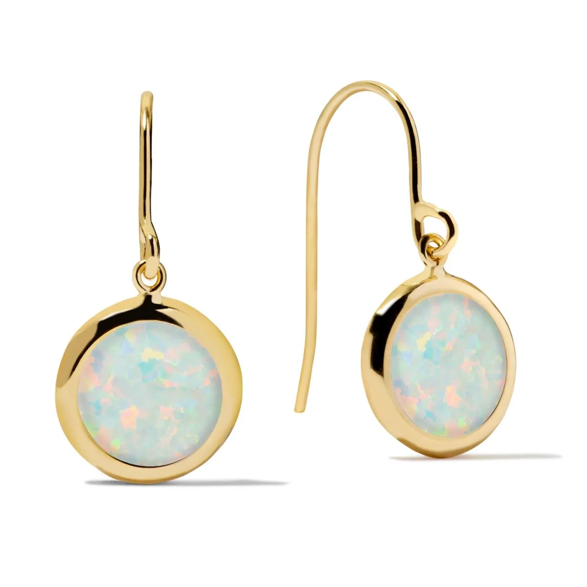 Jilco Inc Round Opal Earrings