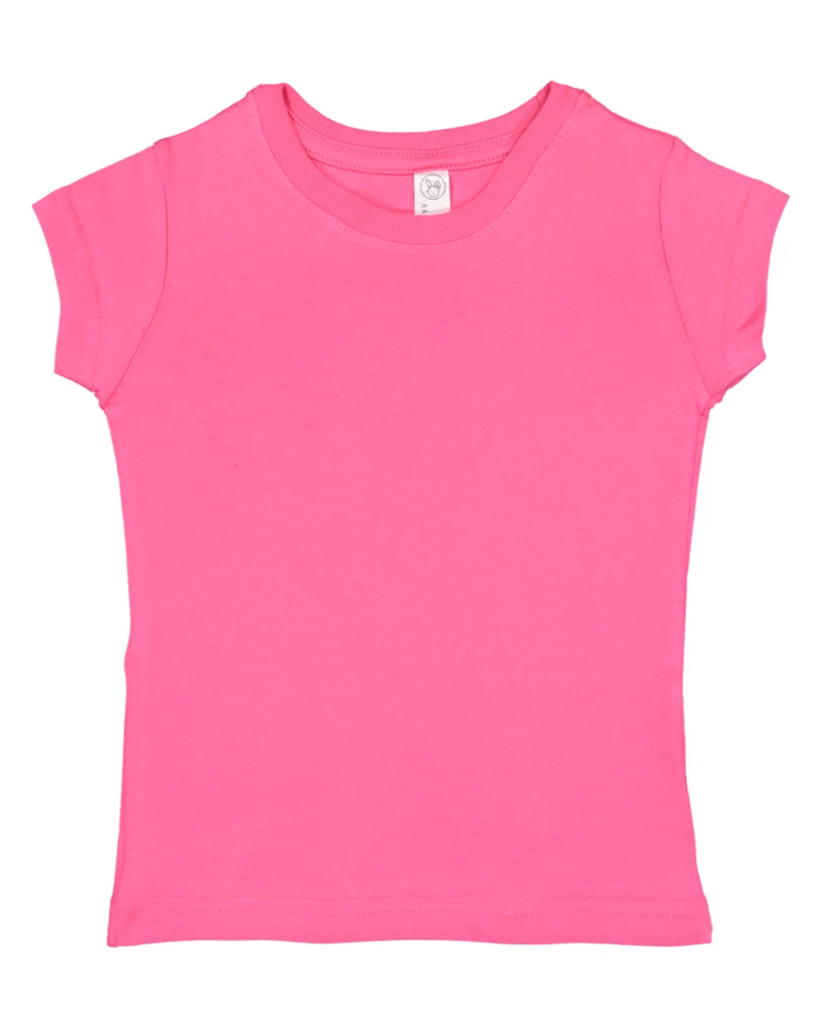 Rabbit Skins Toddler Girls' Fine Jersey T-Shirt view 4