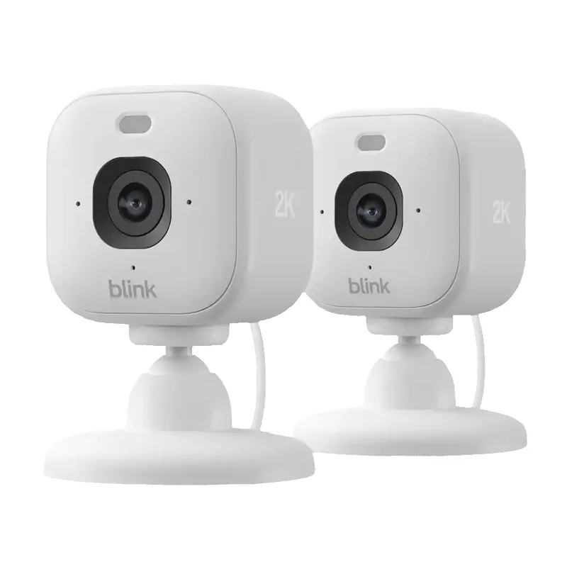Blink Mini 2K+ Plug-In Security Camera - 2 Cameras - White