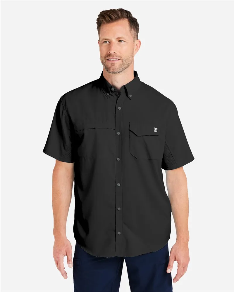 HUK® Men's Tide Point Short Sleeve Shirt view 2