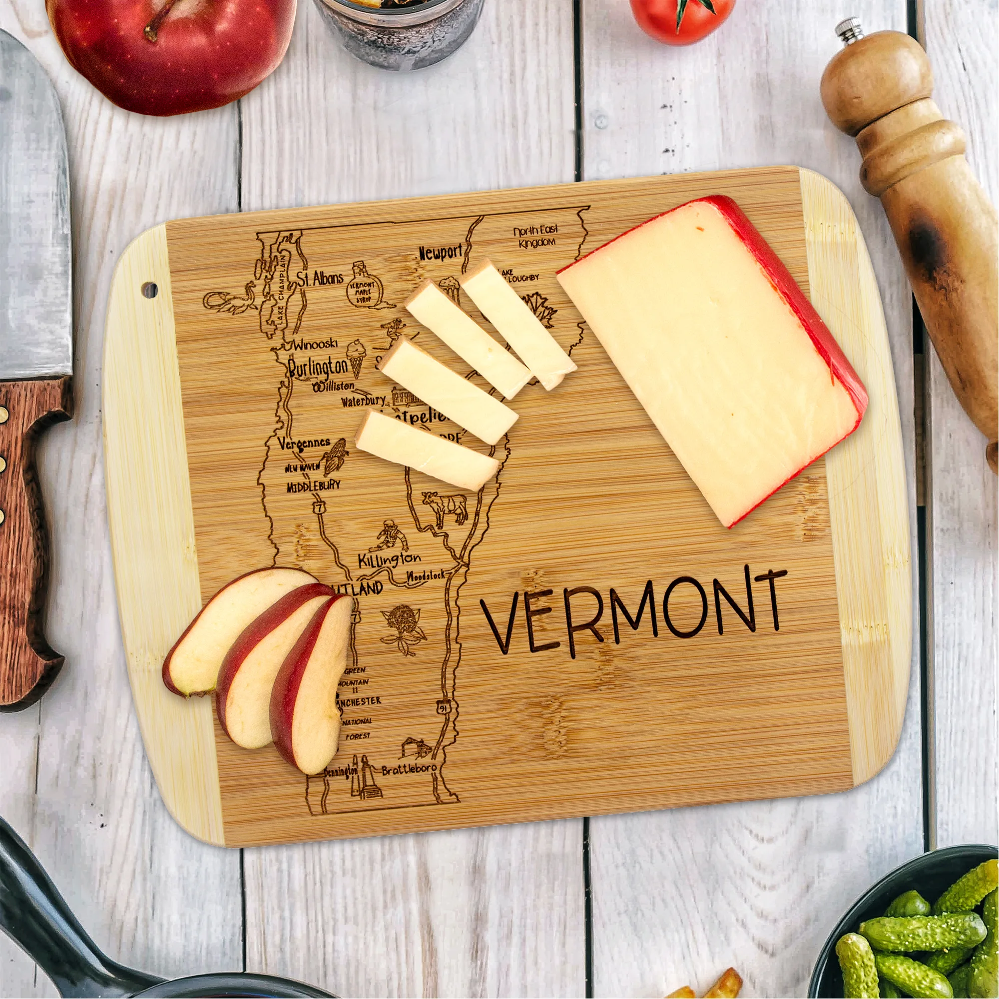 A Slice of Life Vermont Serving & Cutting Board view 2