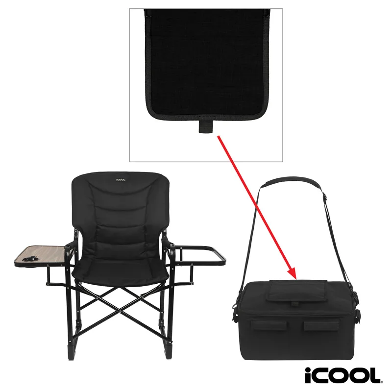 iCOOL Twin Peaks Deluxe Camping Chair With 18-Can Cooler view 2