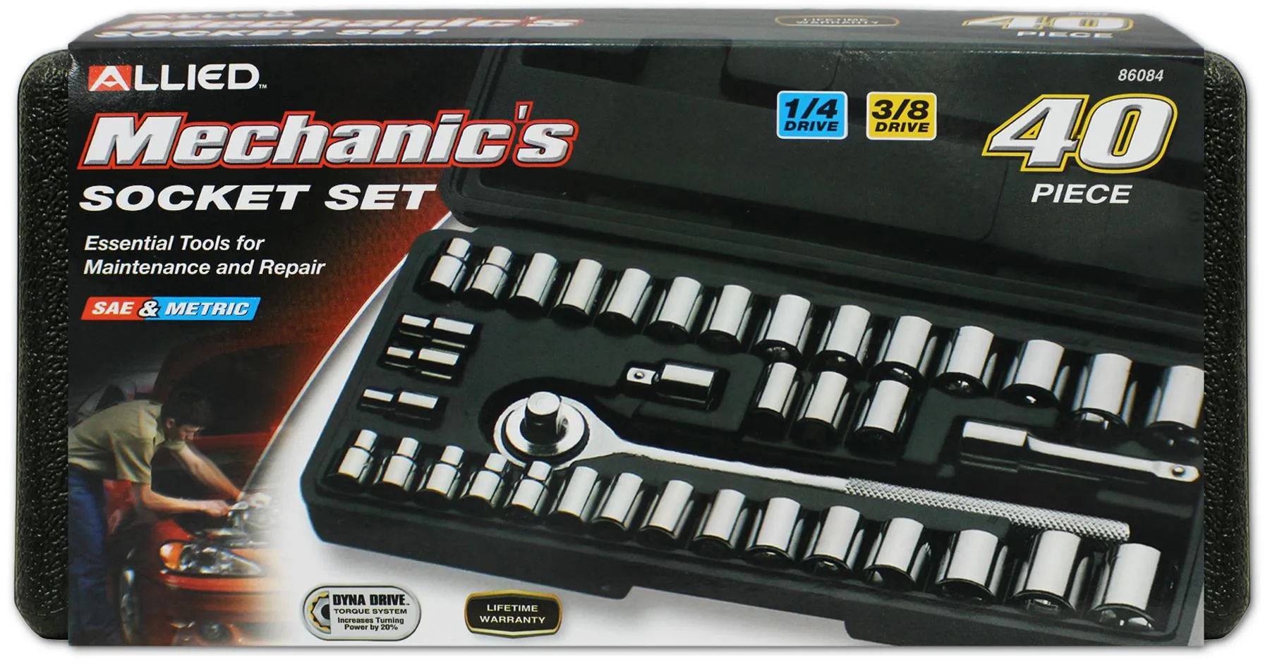 Allied 40-Piece Mechanic's Socket Set In Case