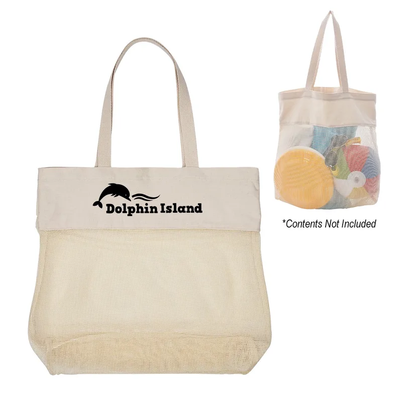 Carlisle Cotton Mesh Tote Bag view 2