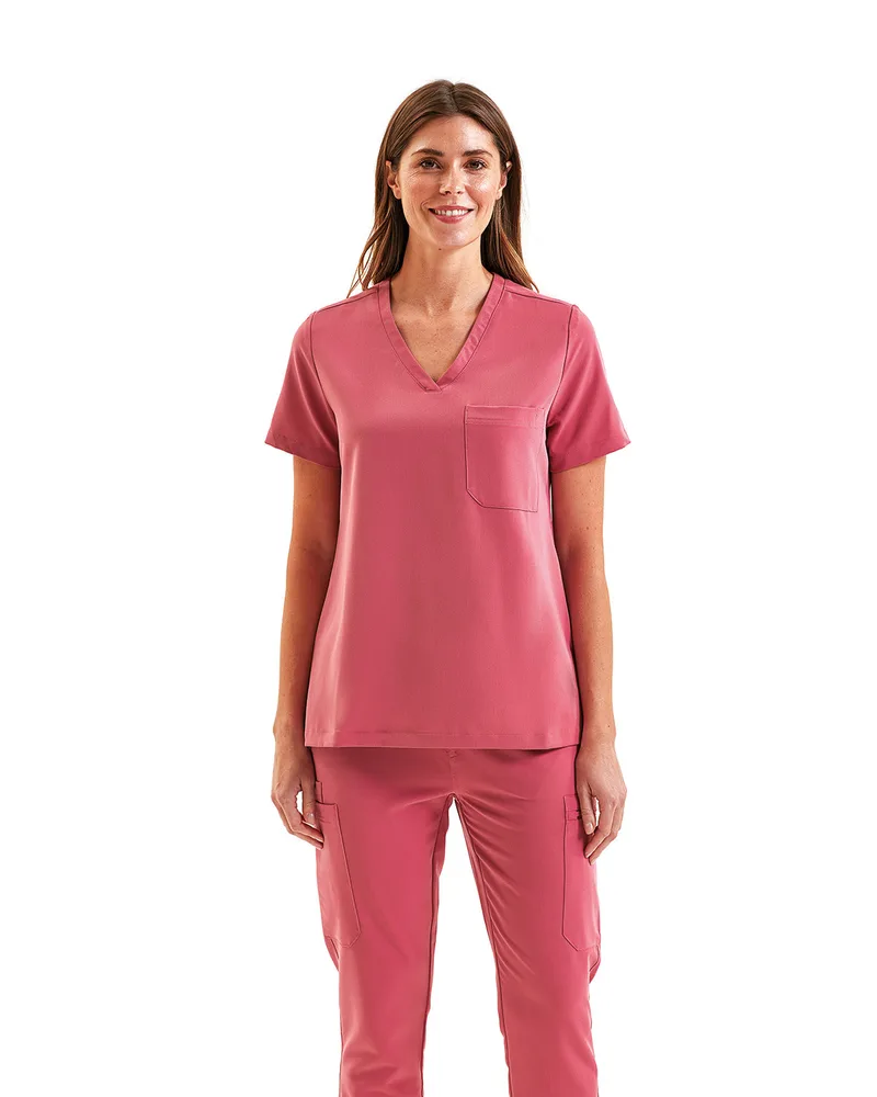 ONNA BY PREMIER Women's Limitless V-Neck Stretch Scrub Top view 2