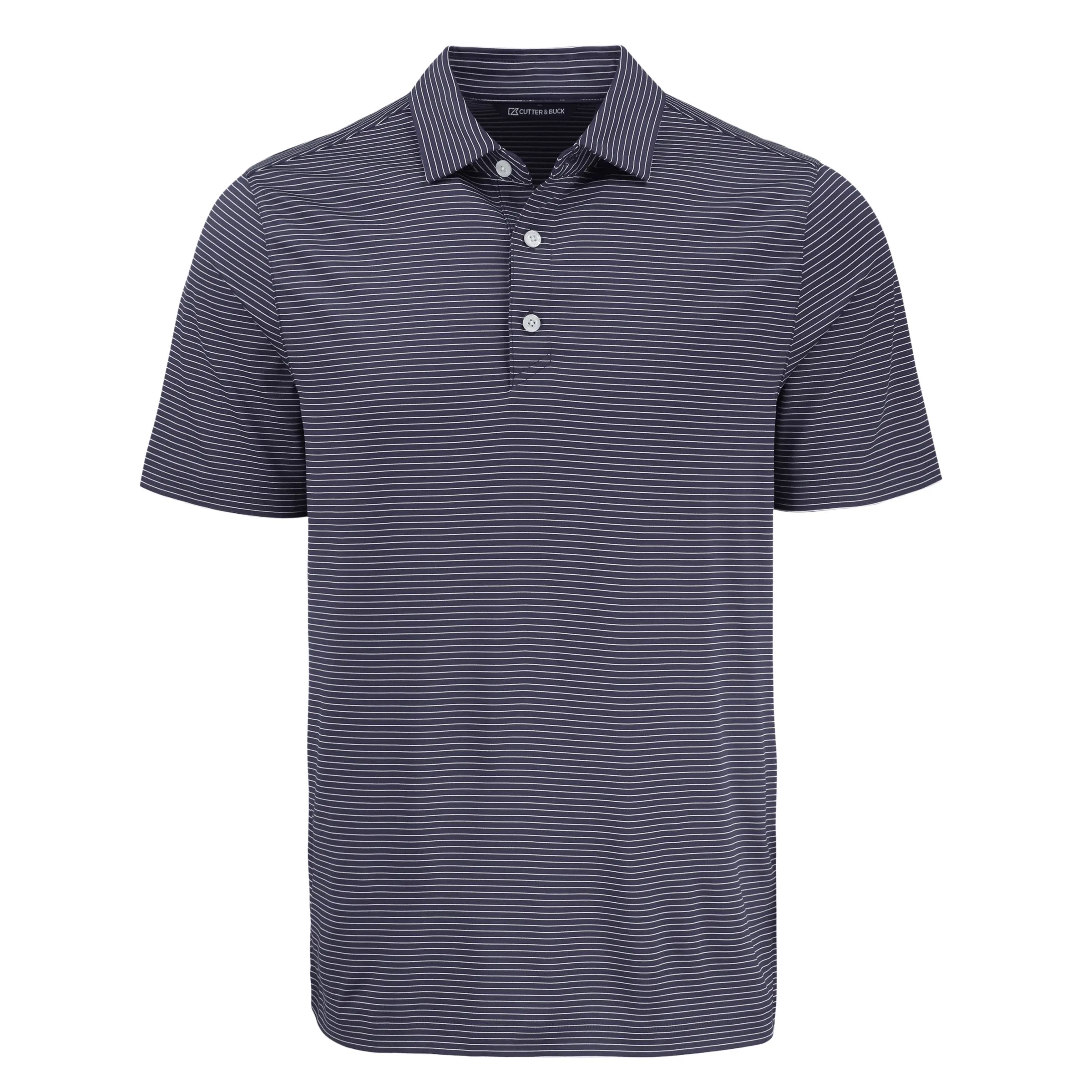 Cutter & Buck Forge Eco Fine Line Stripe Stretch Recycled Mens Polo view 5