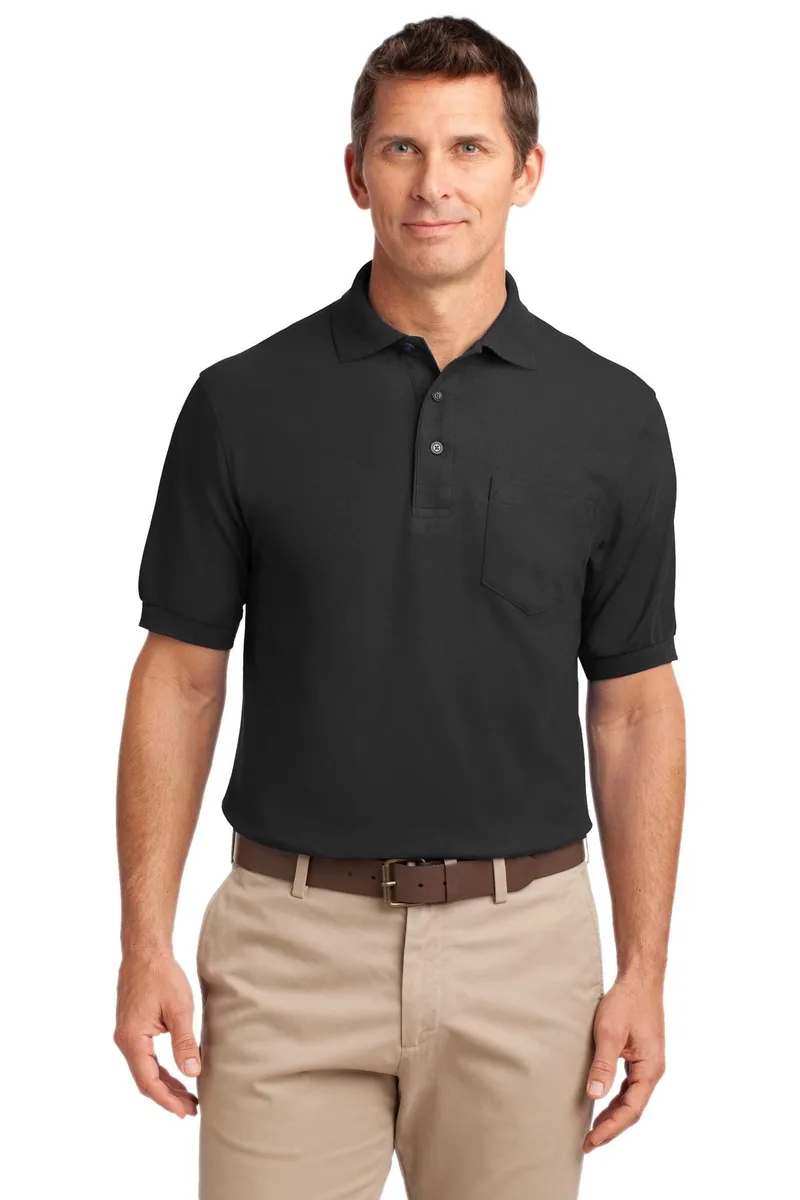 Port Authority® Tall Silk Touch™ Polo with Pocket.