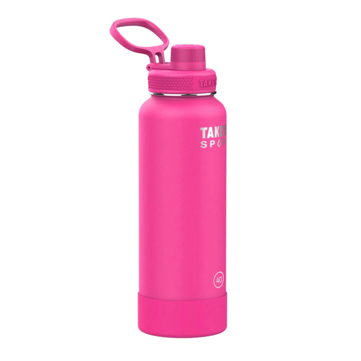40 oz Takeya® Stainless Steel Insulated Sport Water Bottle w/ Spout Lid view 3