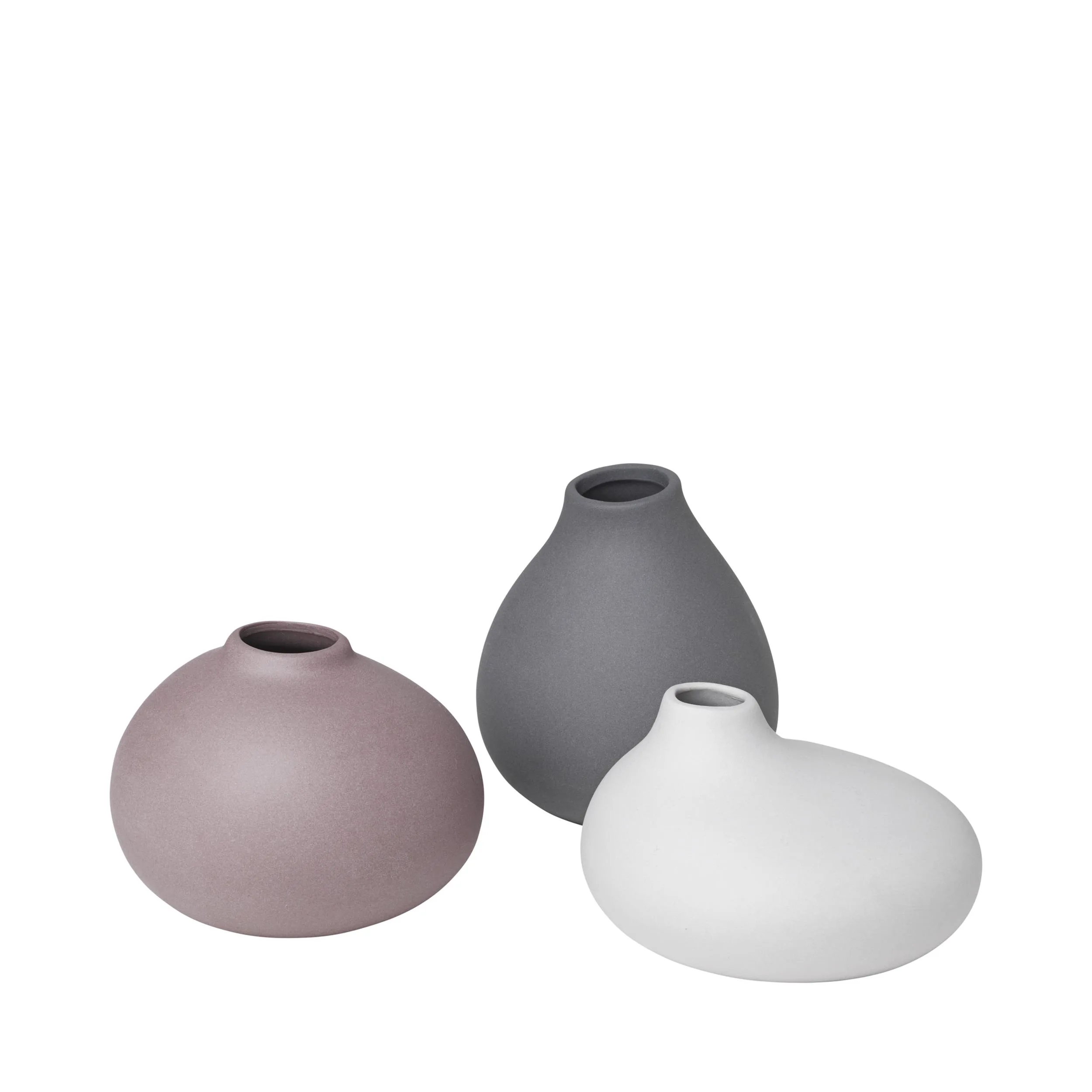 Blomus Nona Porcelain Mini Vases - Set Of 3