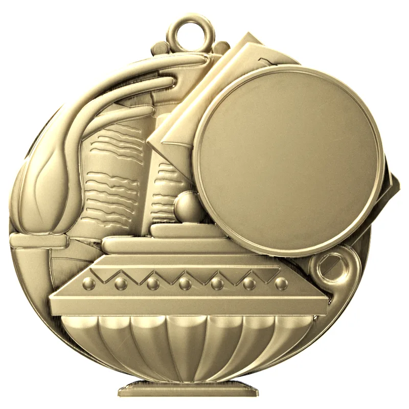 Book & Lamp Academic Performance Medallion