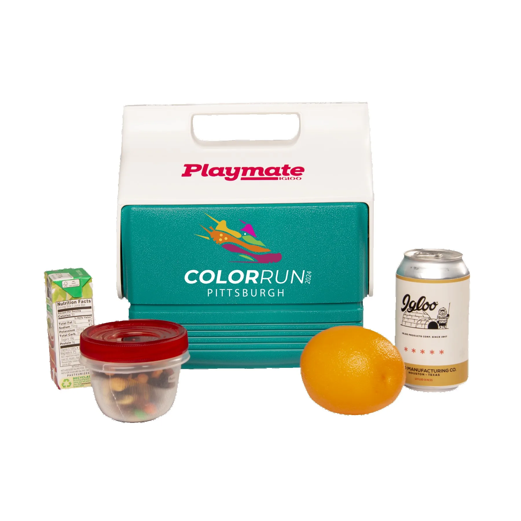 4 Qt. Igloo® Retro Playmate Mini Cooler (Dark Jade) view 2