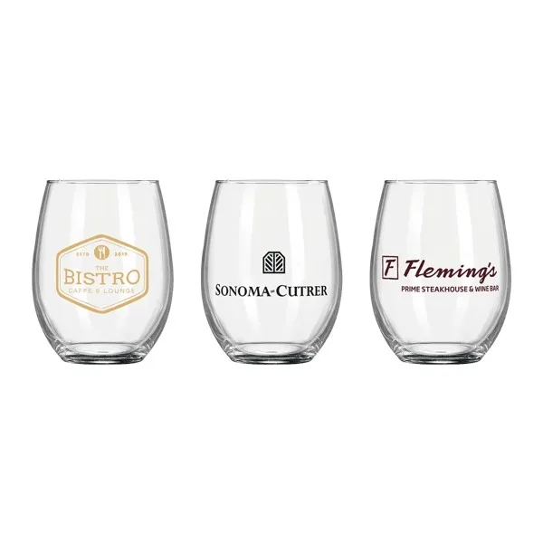 Wine O'Clock 9oz ARC Stemless Wine Glass view 3