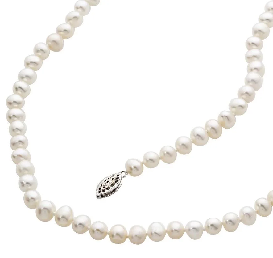 Jilco Inc Pearl Necklace - Sterling Silver