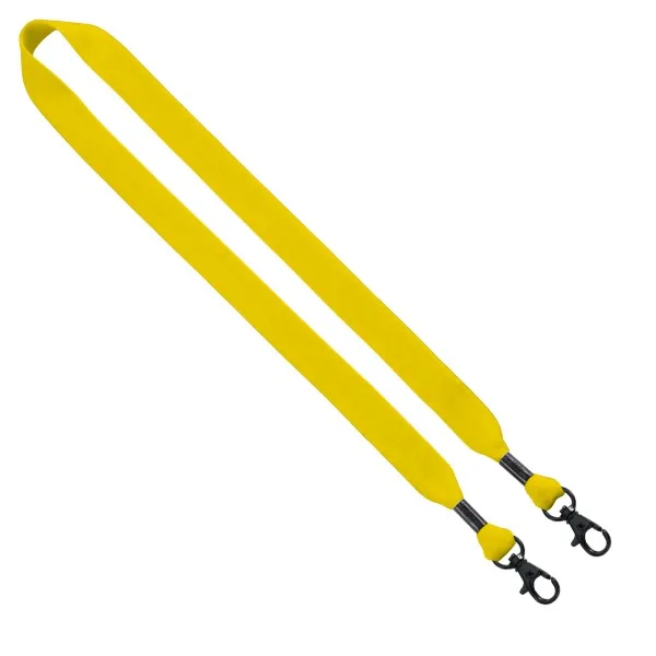 3/4" Cotton Double Lobster Clip Lanyard view 3