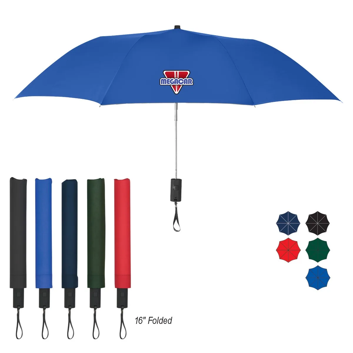 44" Arc Automatic Open Telescopic Folding Umbrella view 2