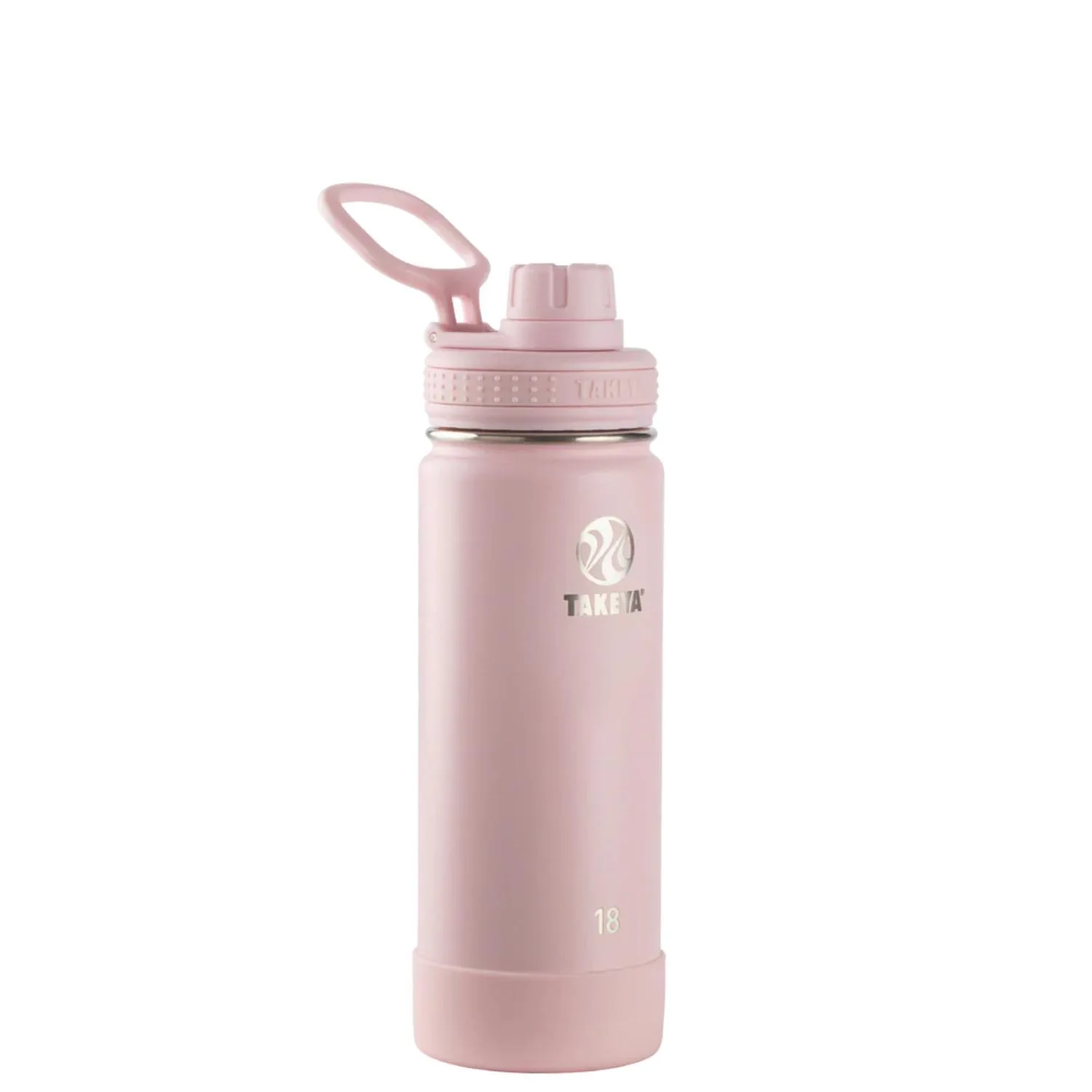 18 oz Takeya® Stainless Steel Insulated Active Water Bottle w/ Spout Lid view 2