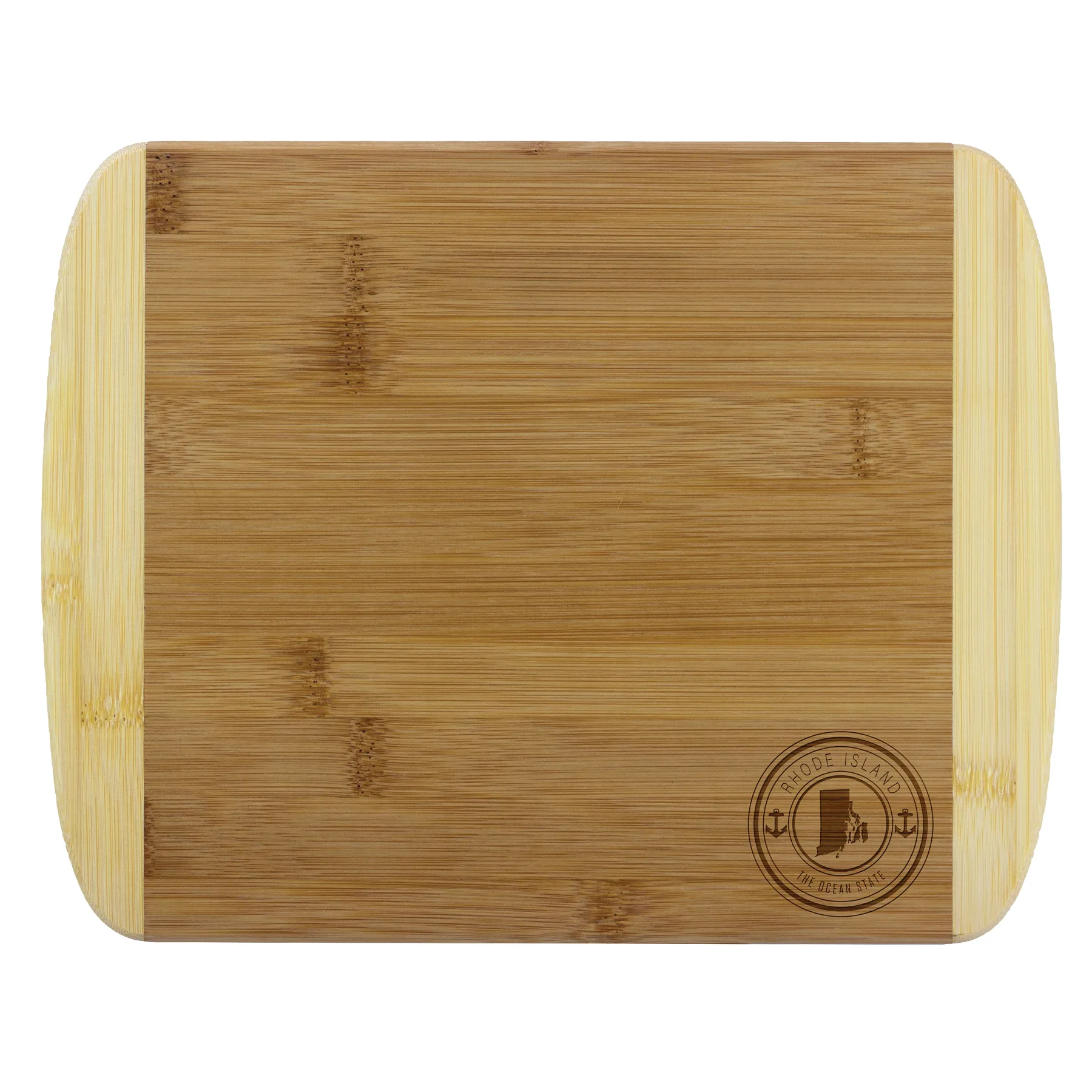 Rhode Island State Stamp 2-Tone 11" Cutting Board