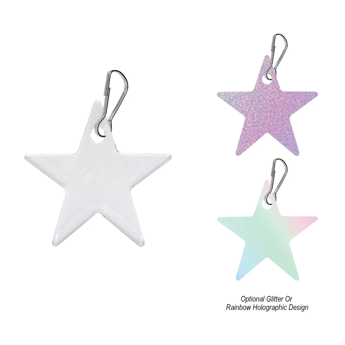 Acrylic Zipper Pull - Star view 3