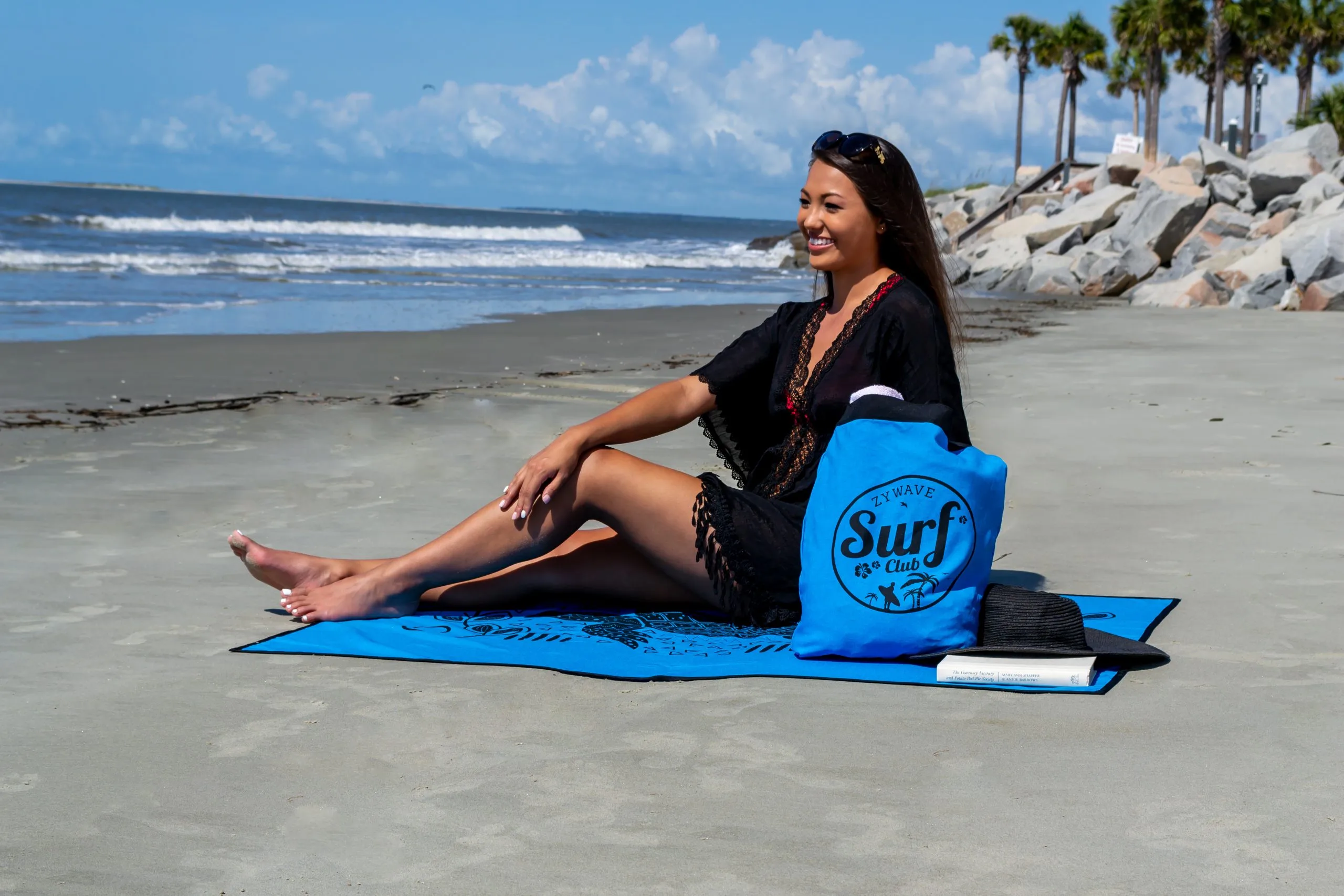 Sand Repellent Beach Blankets (Embroidered)