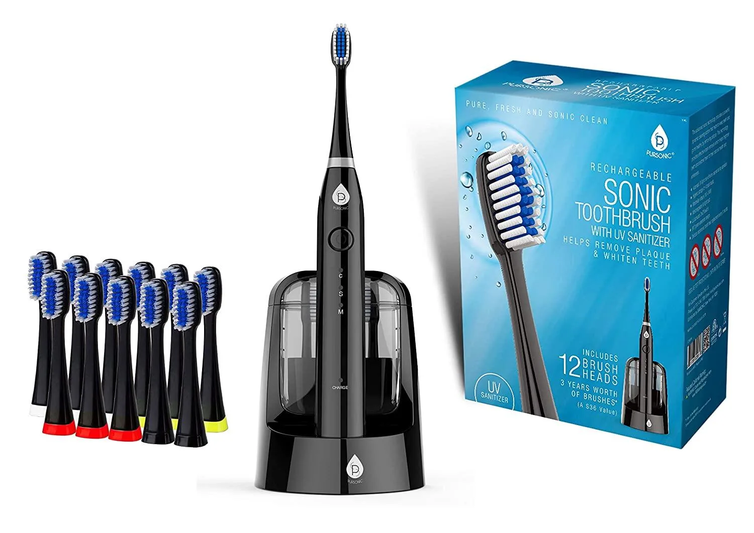 Pursonic Sonic Toothbrush w/Uv Sanitizing Function