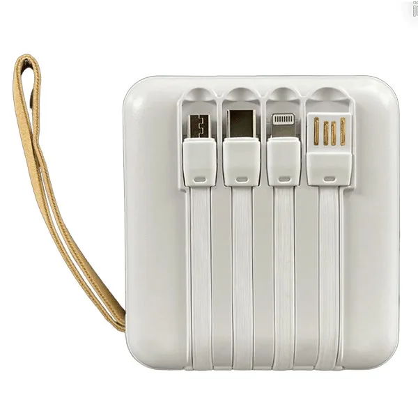 Portable Charger with Built in Cable 5000mAh Power Bank view 2
