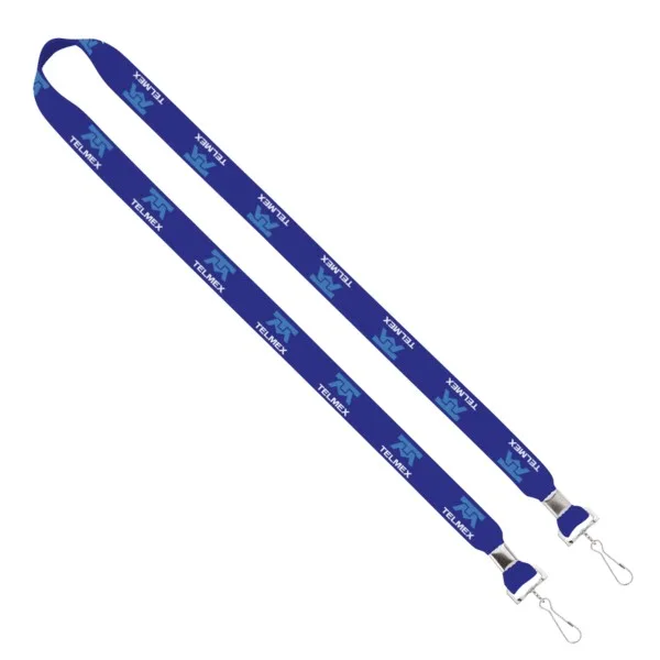 IMPORT Rush 3/4" Dye-Sublimated 2-Ended Lanyard with Dual Silver Crimp & Split-Ring view 6