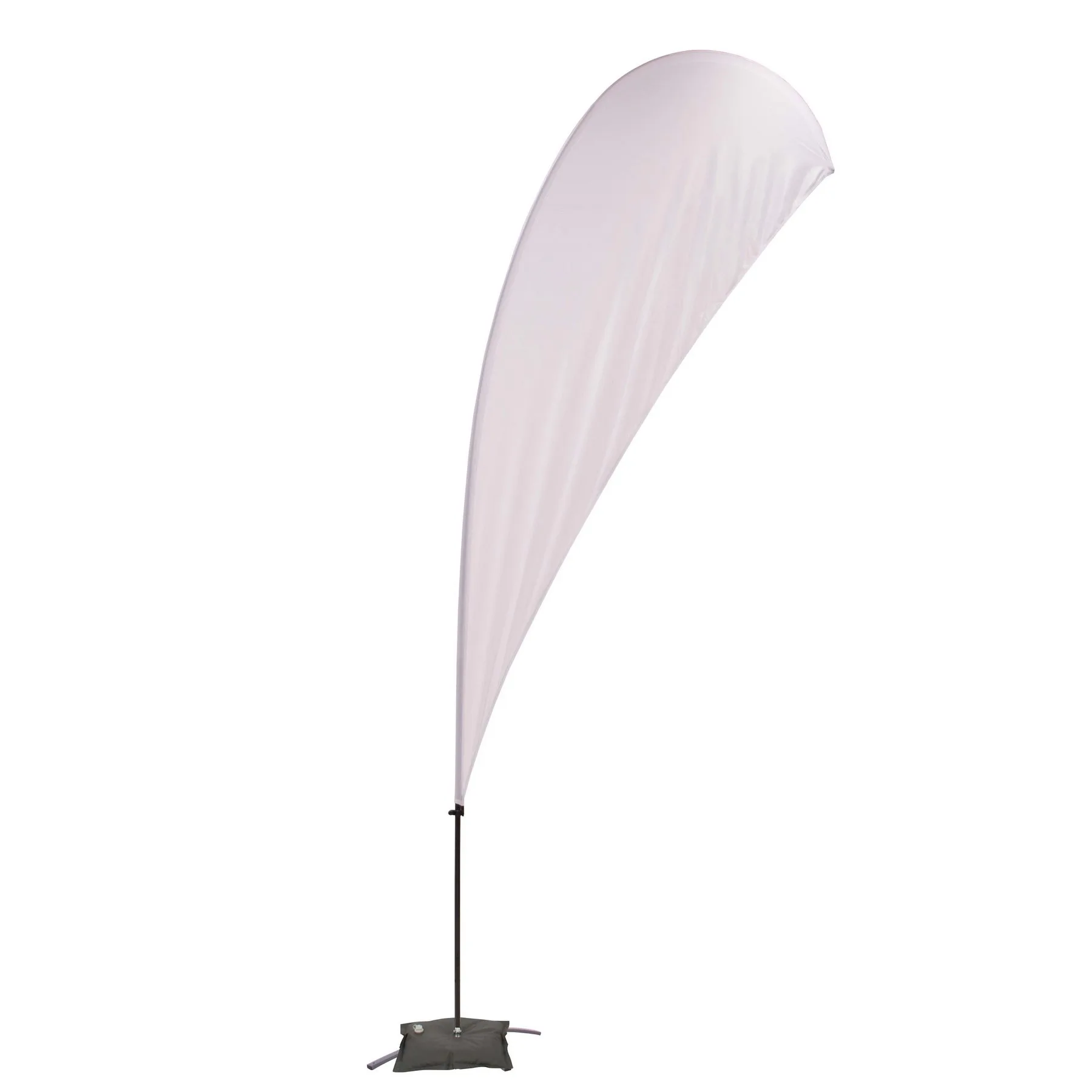 13' Value Teardrop Sail Sign Flag - 1-Sided with Cross Base view 2