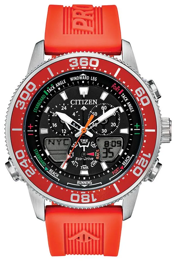 Citizen Watch Men's Promaster Sea Eco-Drive Watch, Orange Poly Strap