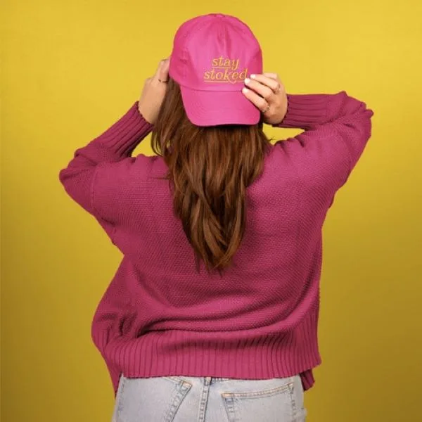 5-Panel Hat - Curved Brim - Unstructured - Cotton Twill