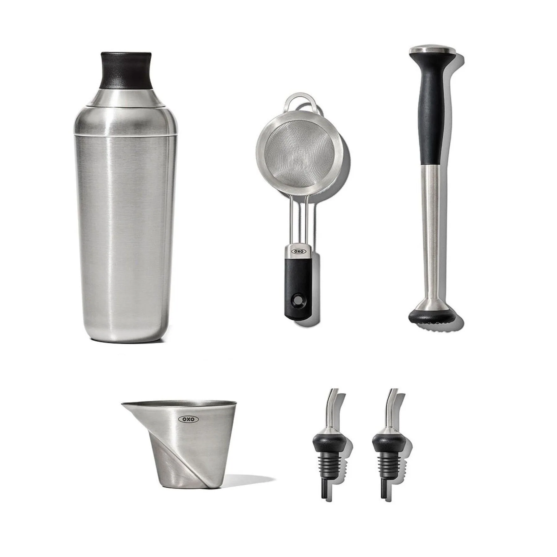 OXO Steel 6-Piece Barware Set view 2