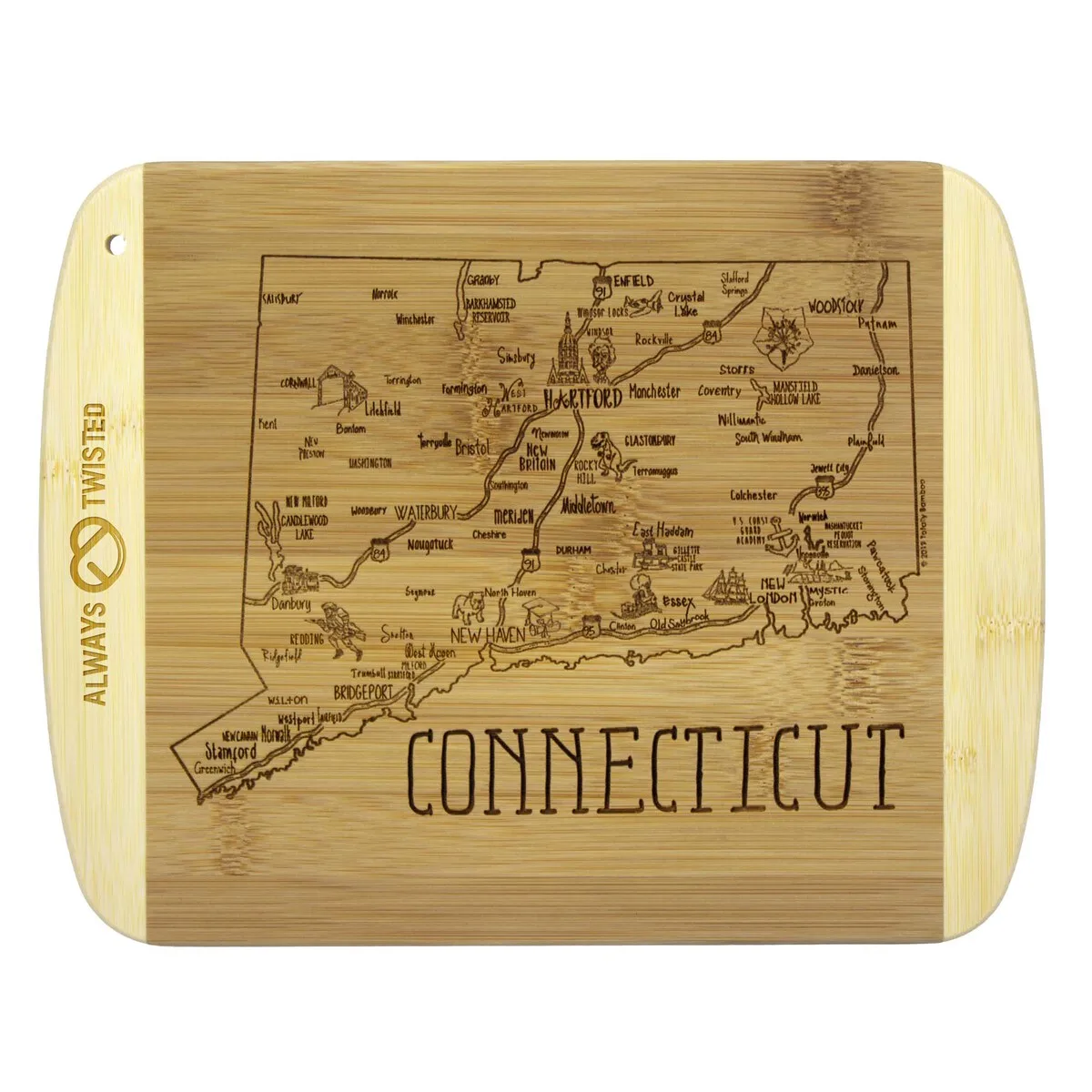 A Slice of Life Connecticut Serving & Cutting Board