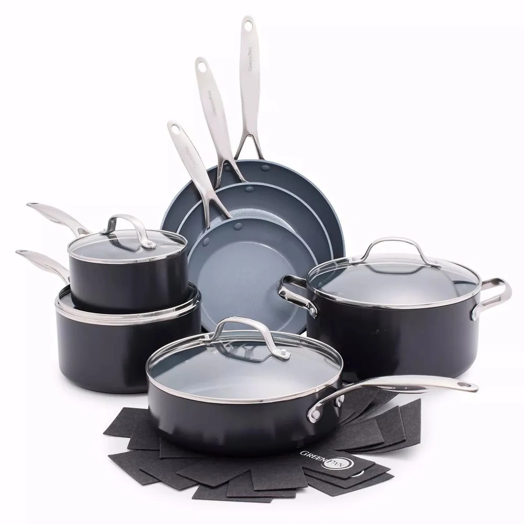 GreenPan Valencia Pro Ceramic Non-Stick 11-Piece Cookware Set