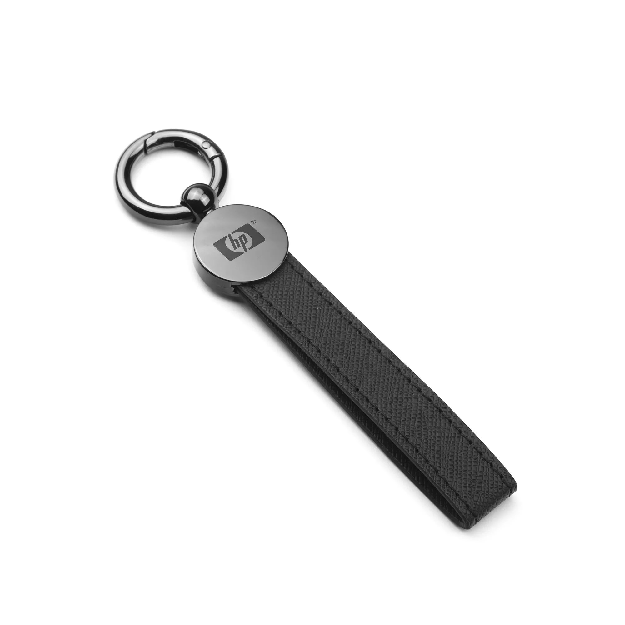 CoreLeather Gun Metal Keychain view 4