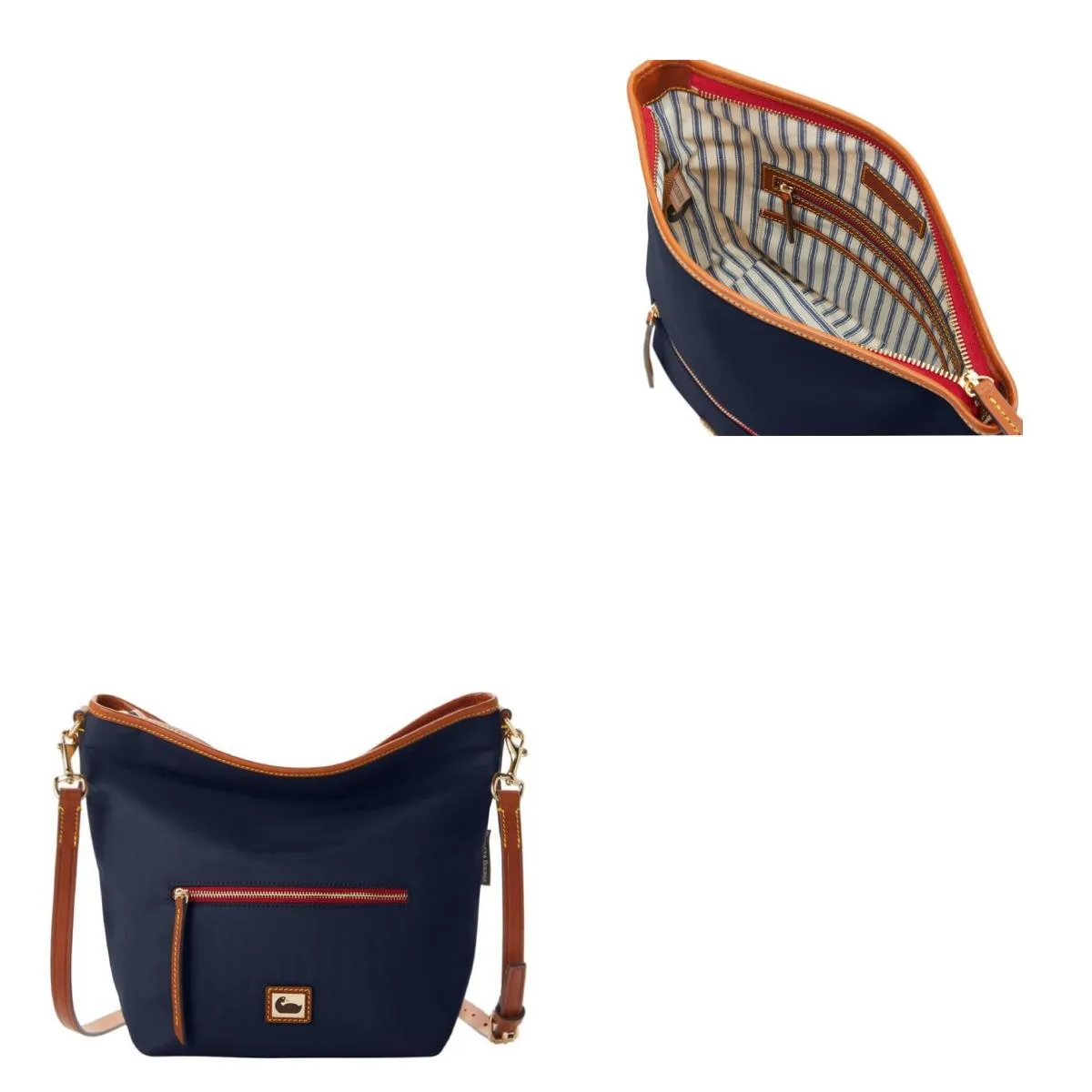 Dooney & Bourke Navy Wayfarer Small Hobo Crossbody