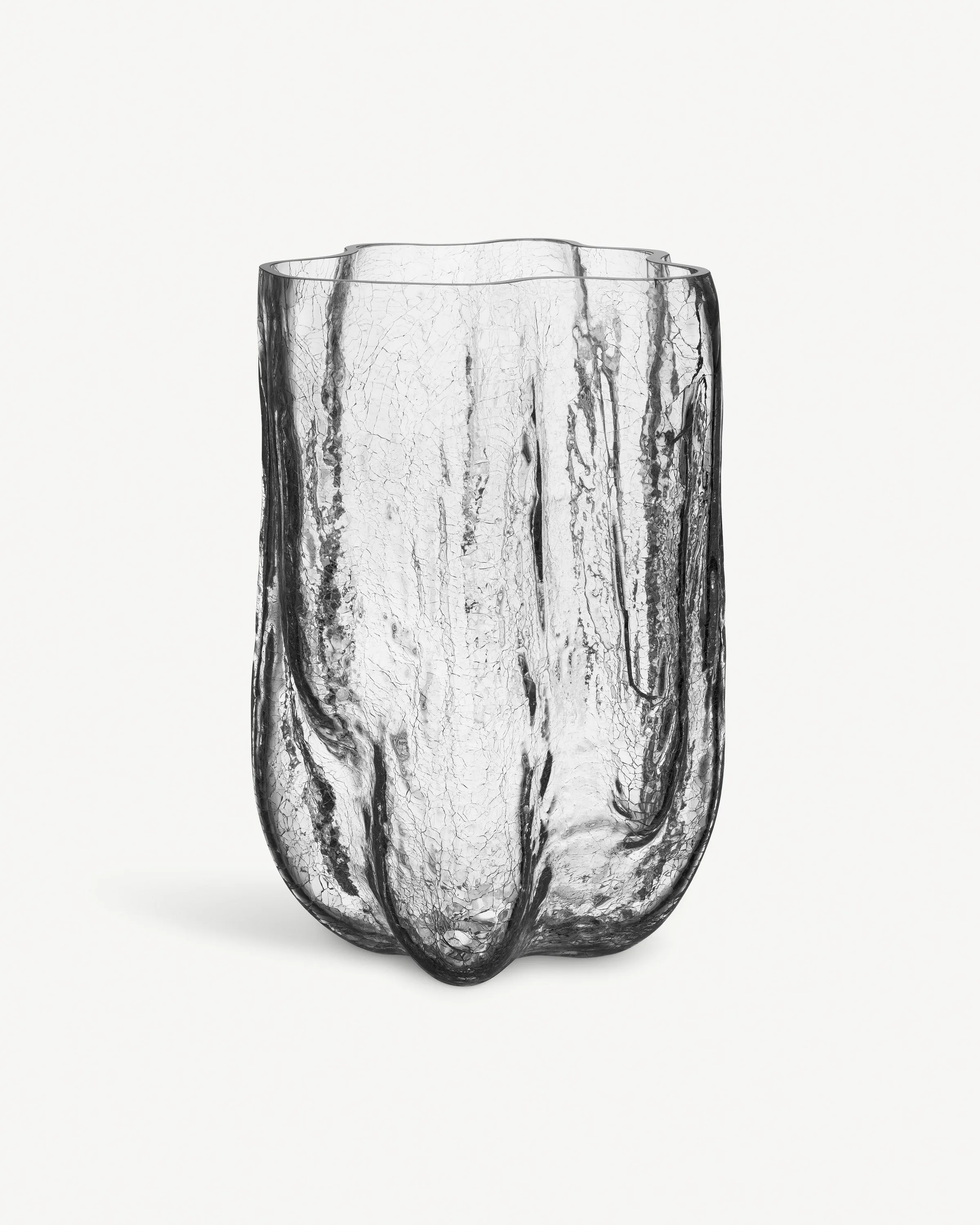 Kosta Boda Crackle Vase Xl Clear