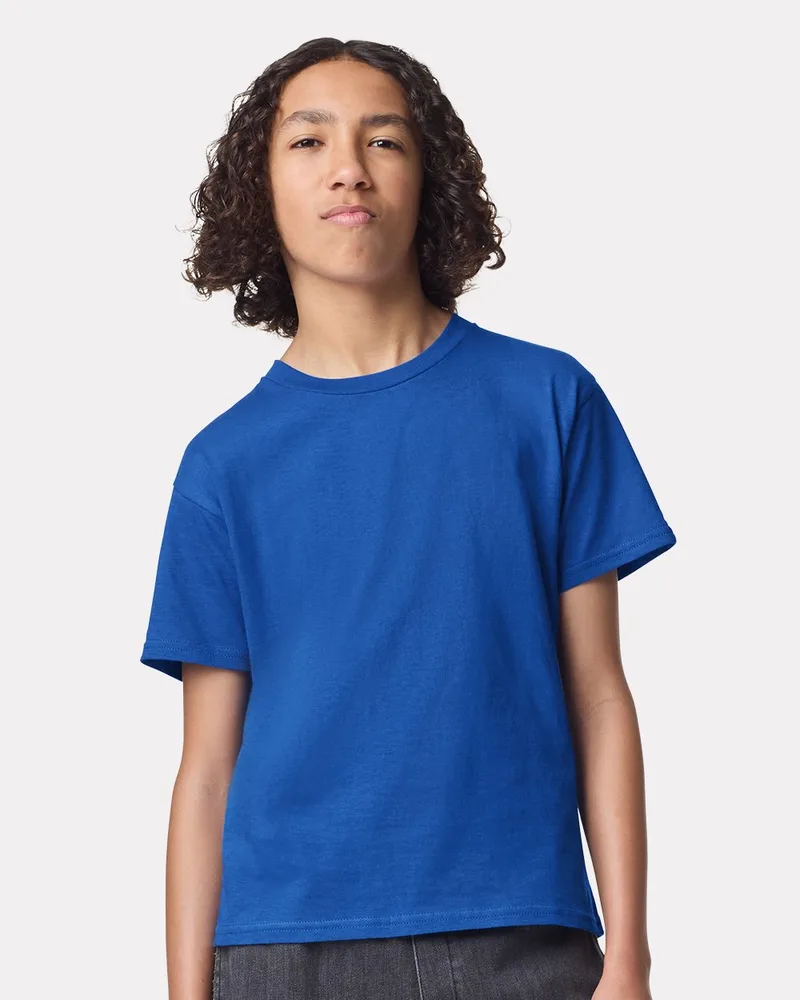 American Apparel® Youth Fine Jersey Tee Shirt view 2