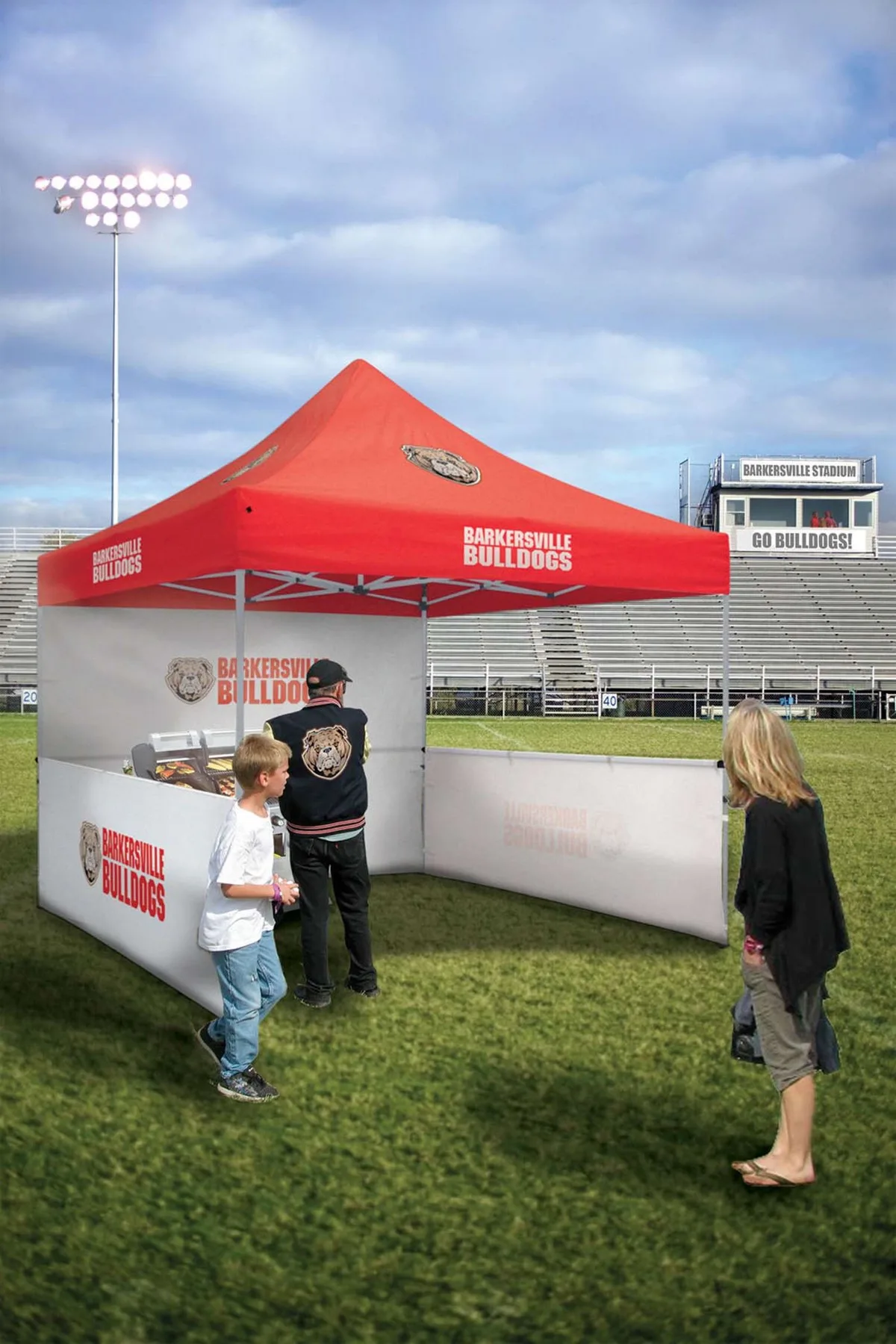 10' Deluxe Tent Kit (Full-Color Imprint, 4 Locations) view 5