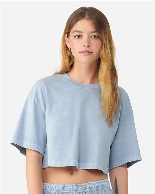 Bella+Canvas® Women's Garment-Dyed Cropped T-Shirt
