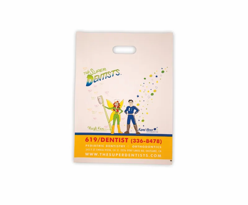 Plastic Merchandise Bag - (12"x15"x3")