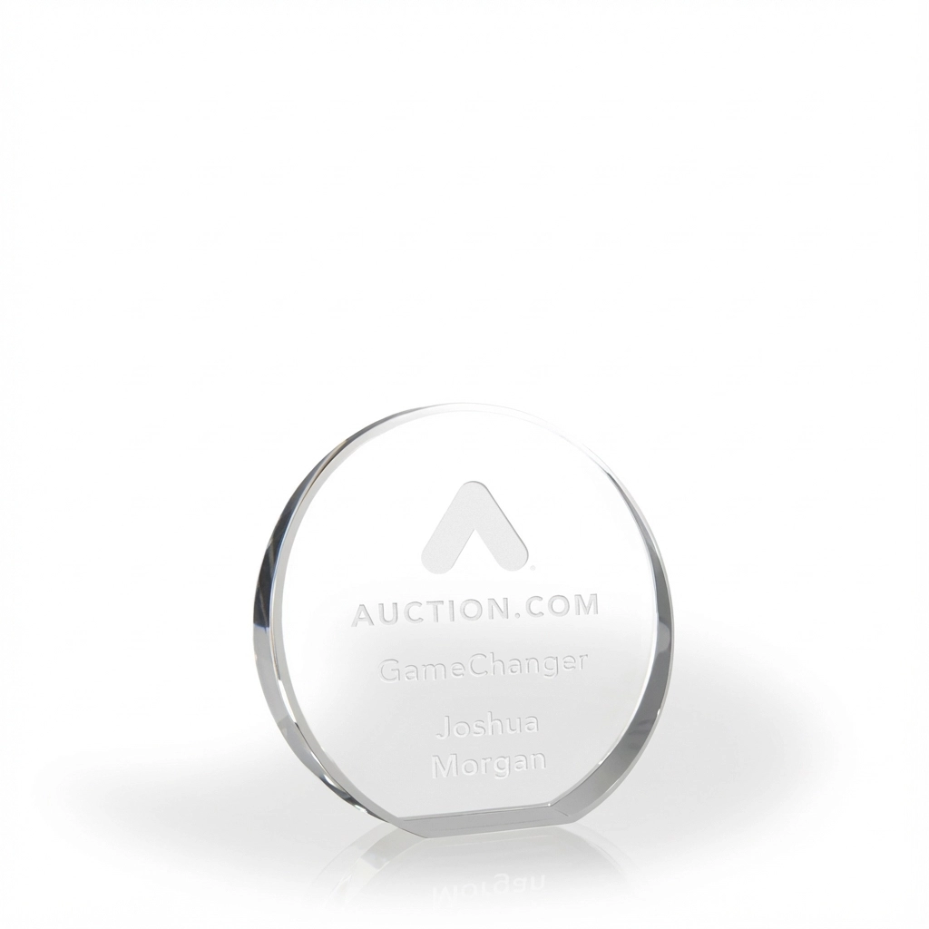 Halo Beveled Crystal Circle