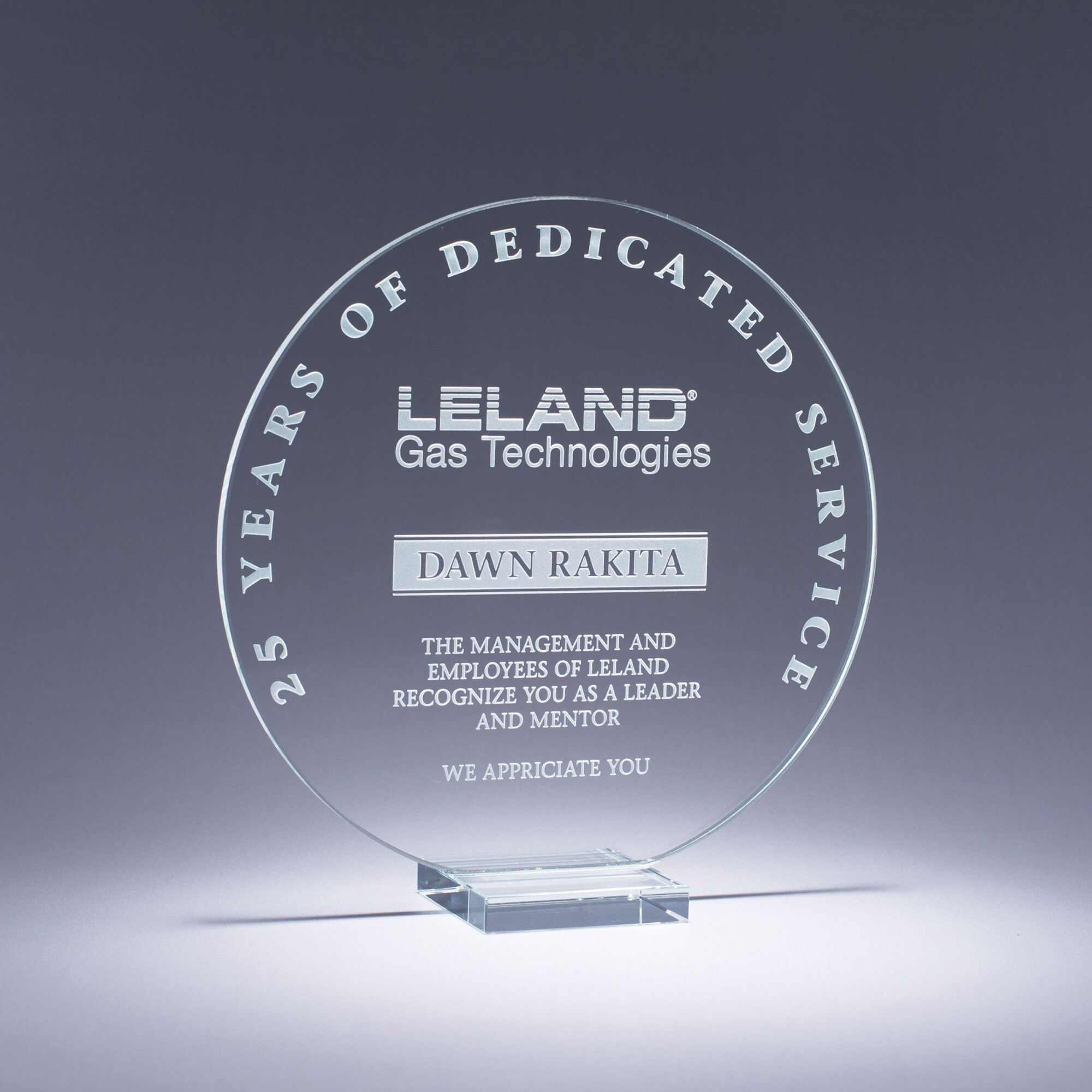 Serenity Glass Circle