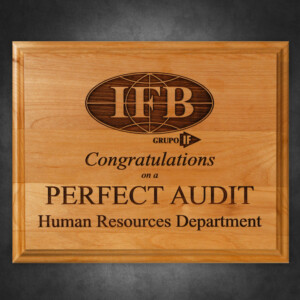 Alder Wood Laser Plaque